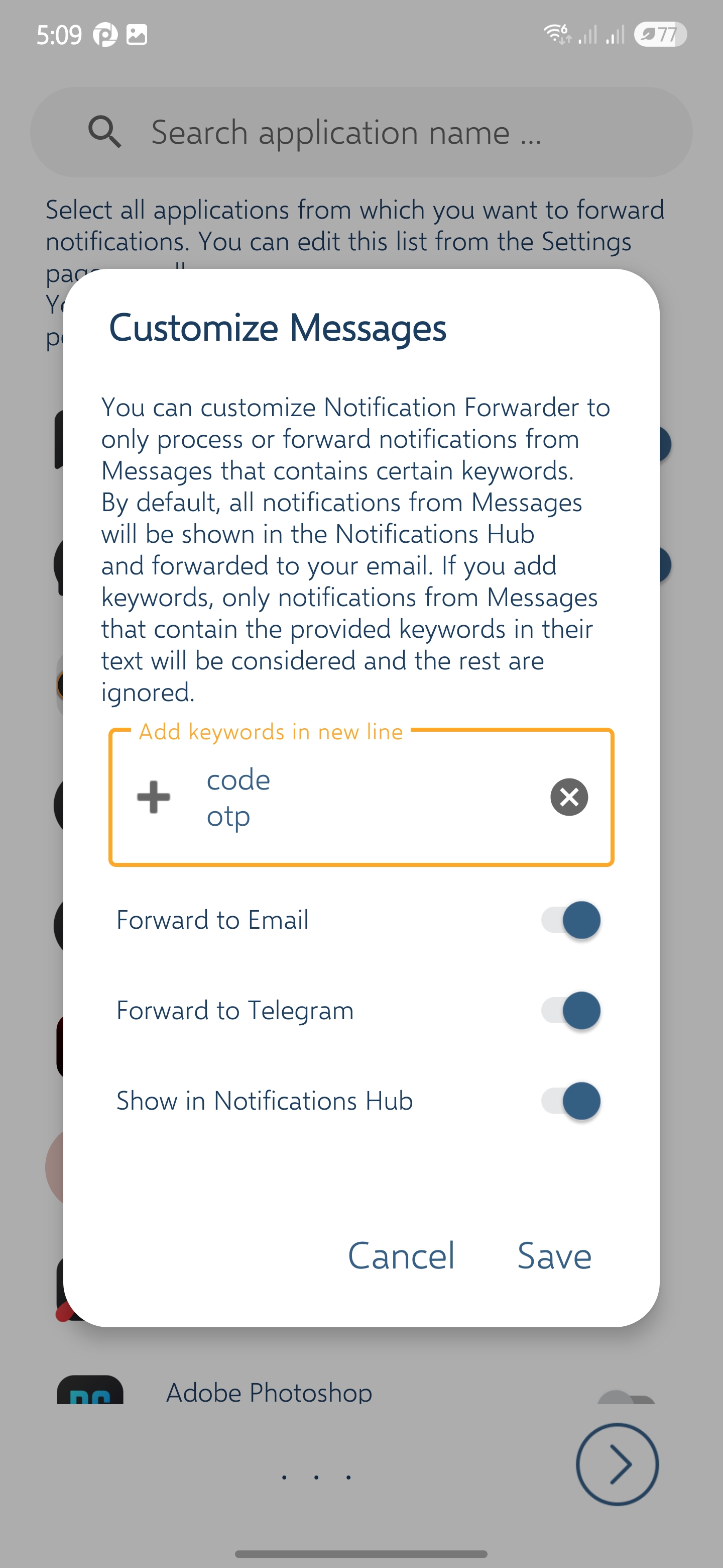 Notification Forwarder App
